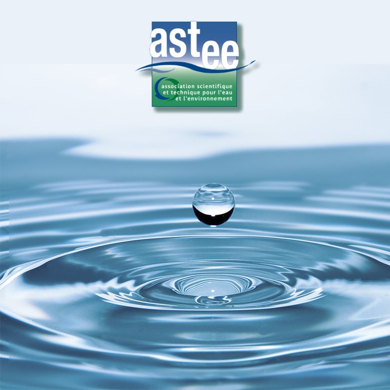 Goutte d'eau et logo ASTEE